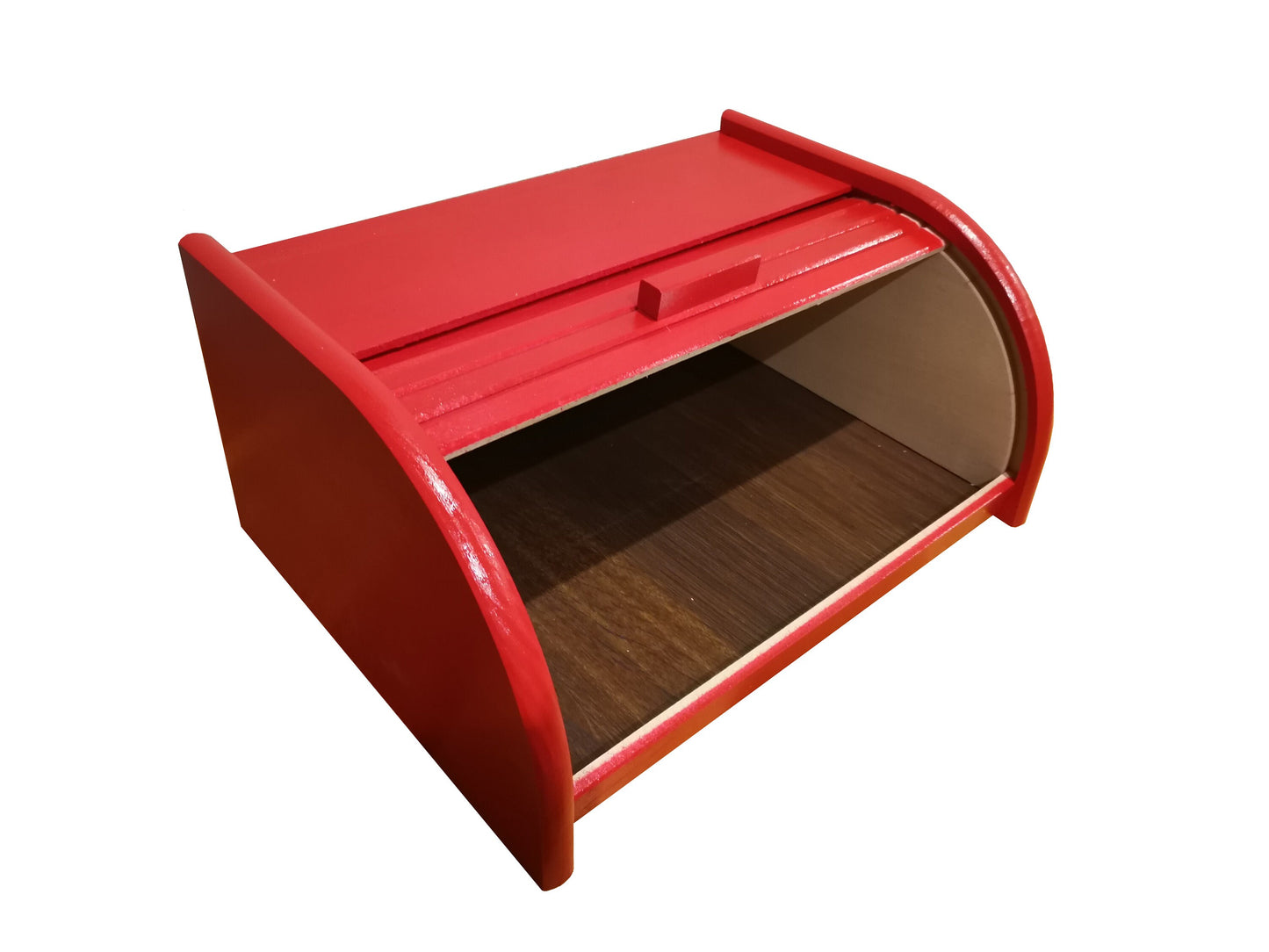 Big red bread box, large bread bin from wood, simply modern wooden bread box, rustic retro furniture, kitchen storage, farmhouse, home gift