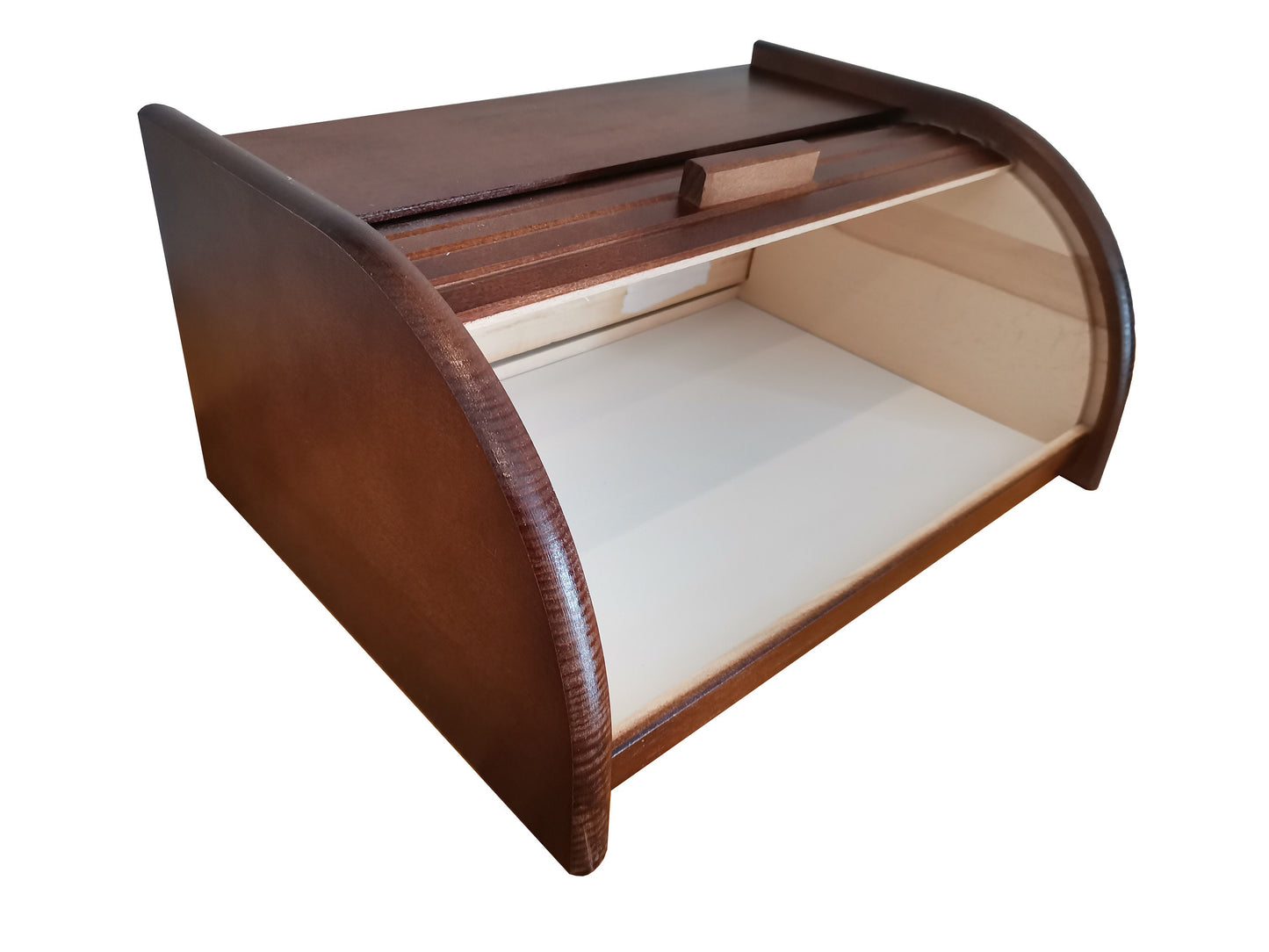 Wooden bread box - brown
