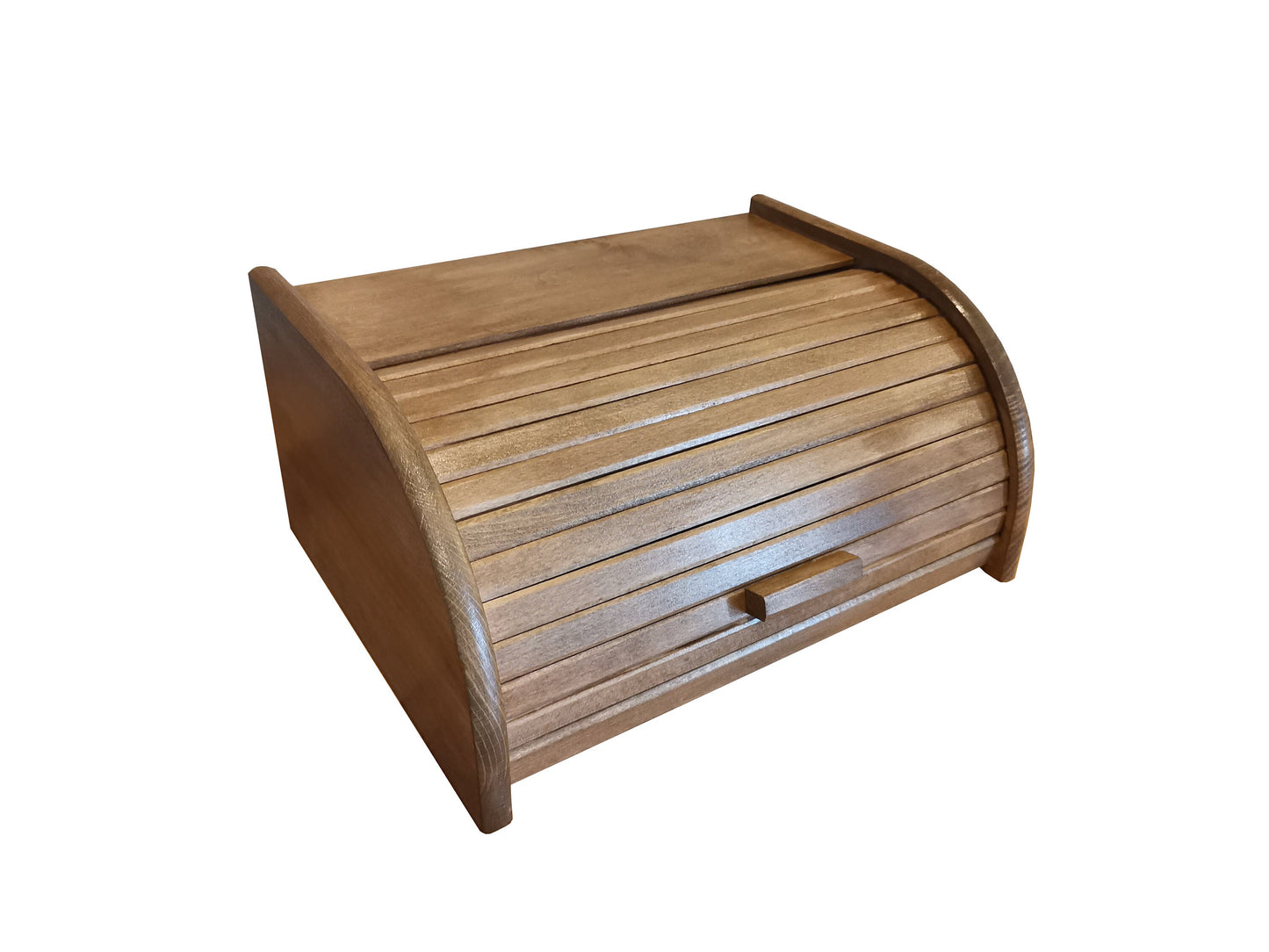 Light brown bread box, big bread bin made from natural wood, decorative wooden bread box, rustic furniture, kitchen storage, new home gift