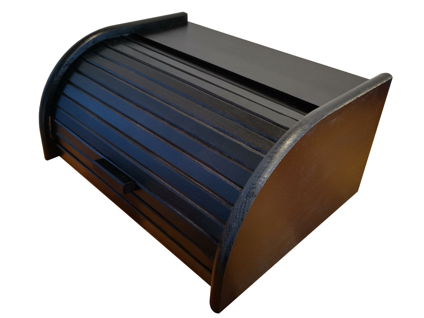 Wooden bread box - black