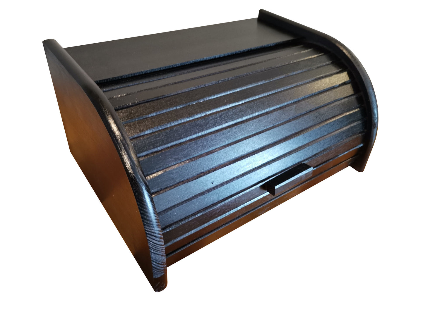 Wooden bread box - black