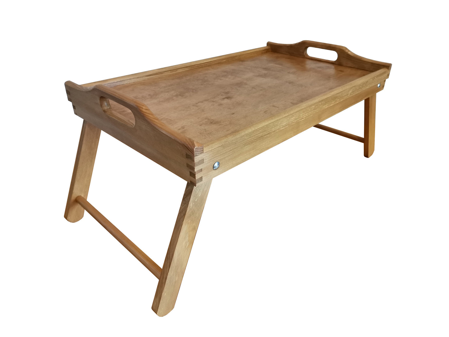 Wooden breakfast table tray