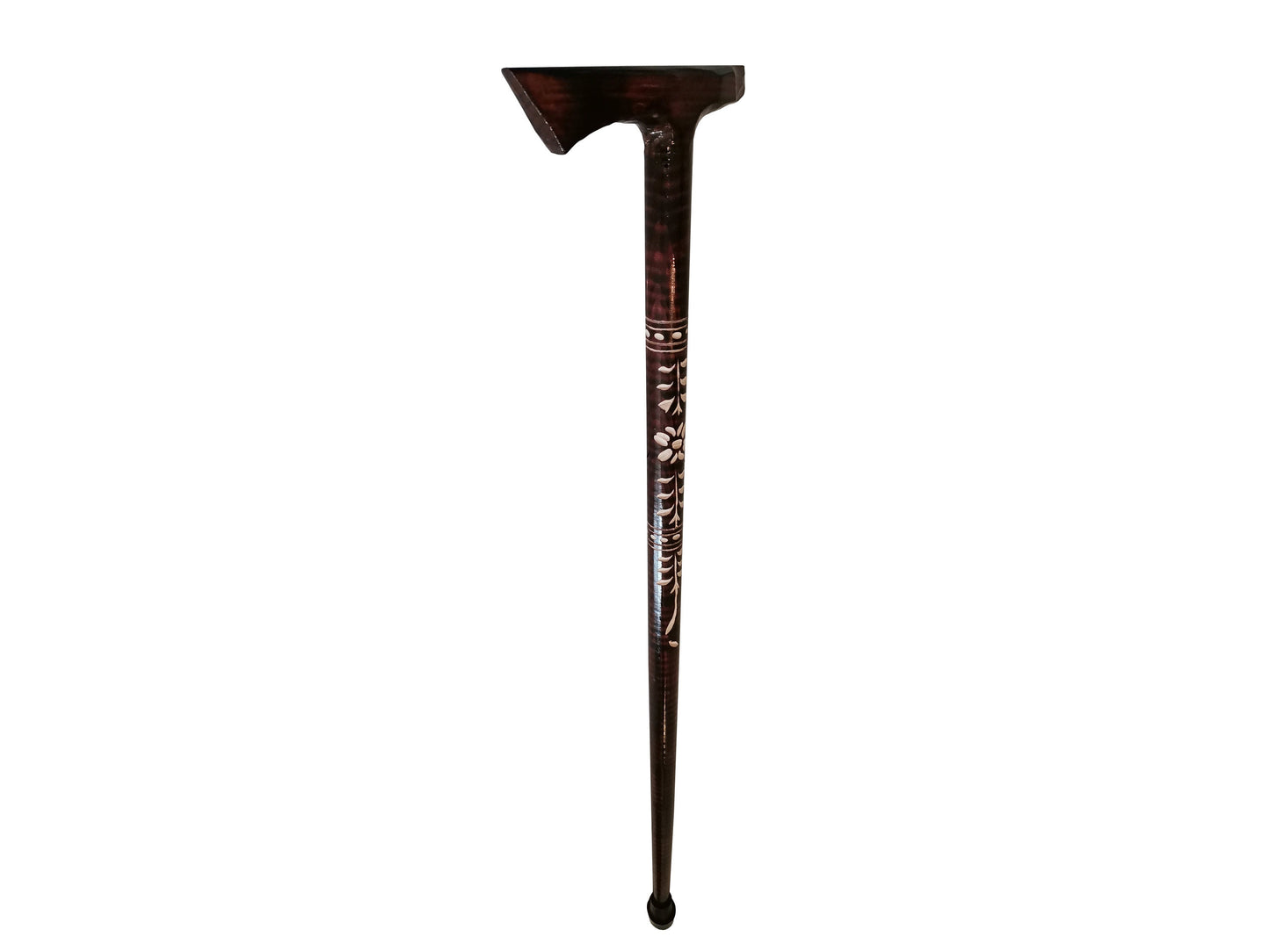 Classic brown cane from wood, Walking stick with carvings, Handmade walking cane, Wooden cane, Elegant walking stick, Best gift for him/her