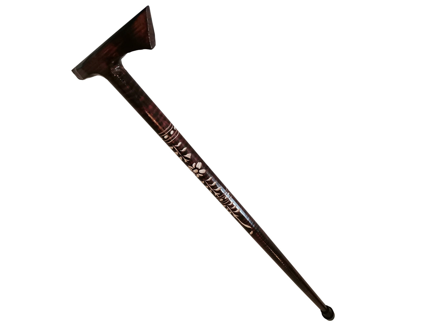 Classic brown cane from wood, Walking stick with carvings, Handmade walking cane, Wooden cane, Elegant walking stick, Best gift for him/her