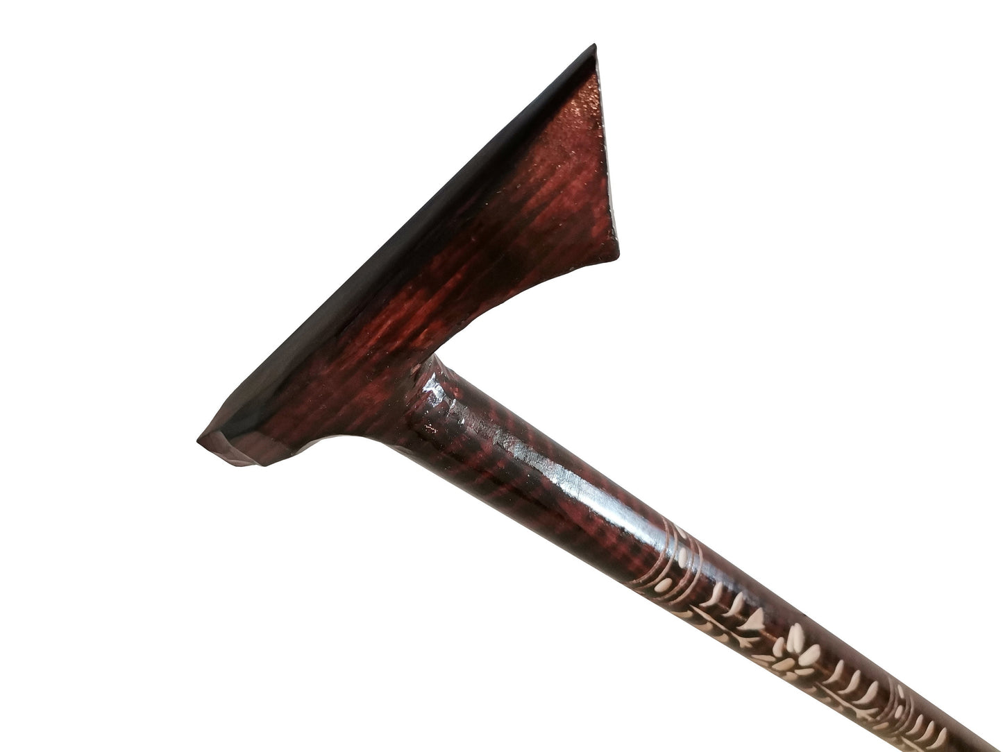 Classic brown cane from wood, Walking stick with carvings, Handmade walking cane, Wooden cane, Elegant walking stick, Best gift for him/her