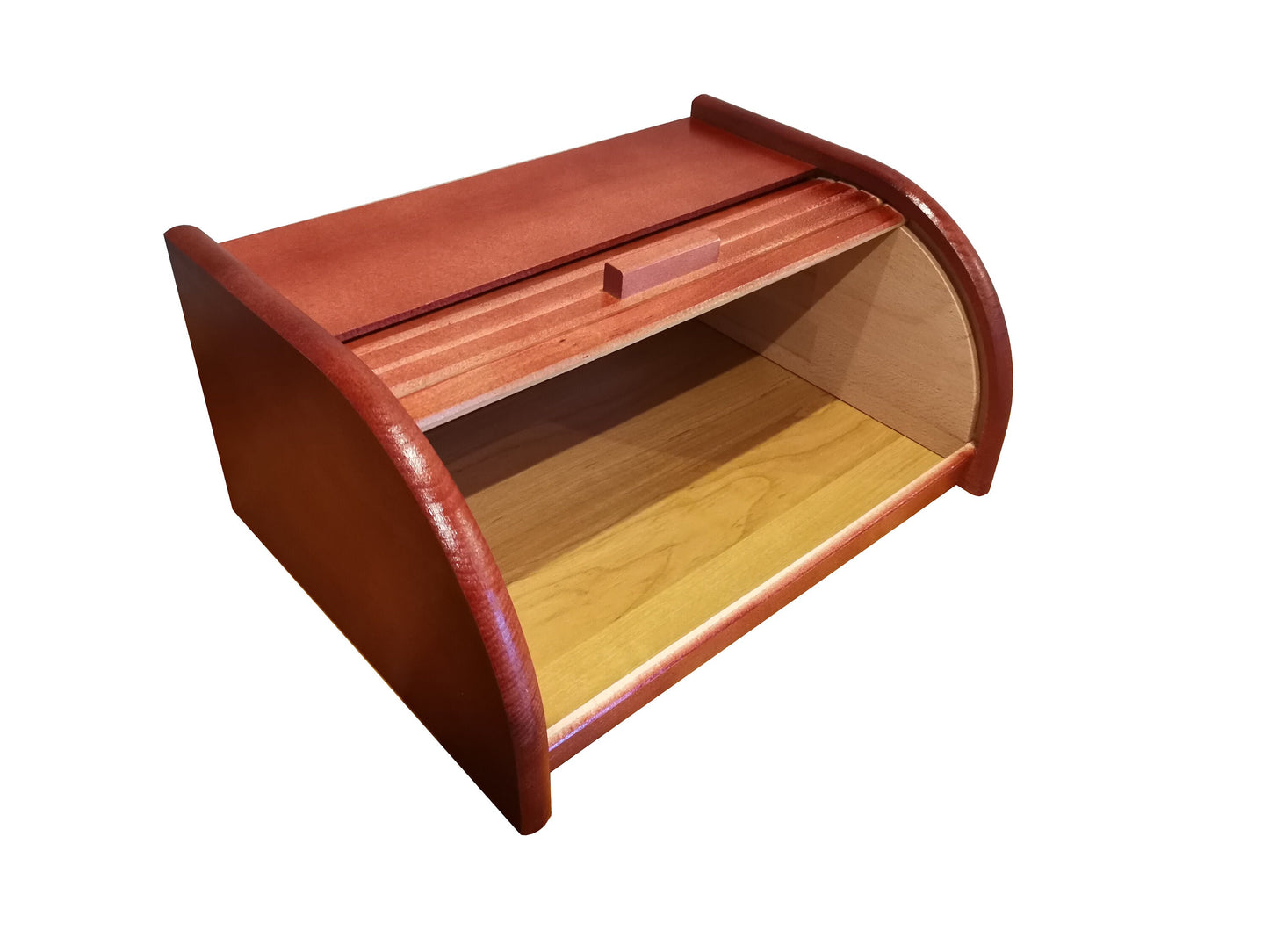 Large bread box, brown bread bin from wood, simply modern wooden bread box, rustic retro furniture, kitchen storage, farmhouse, home gift