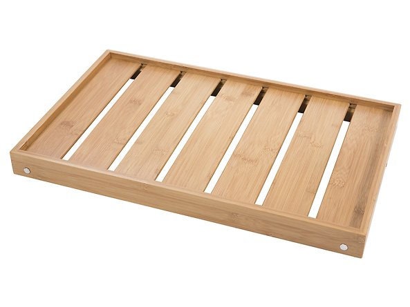 Durable bamboo tray, Wooden coffee table, Breakfast table tray, Laptop stand, Breakfast in bed, Folding legs tray with handles, Serving tray