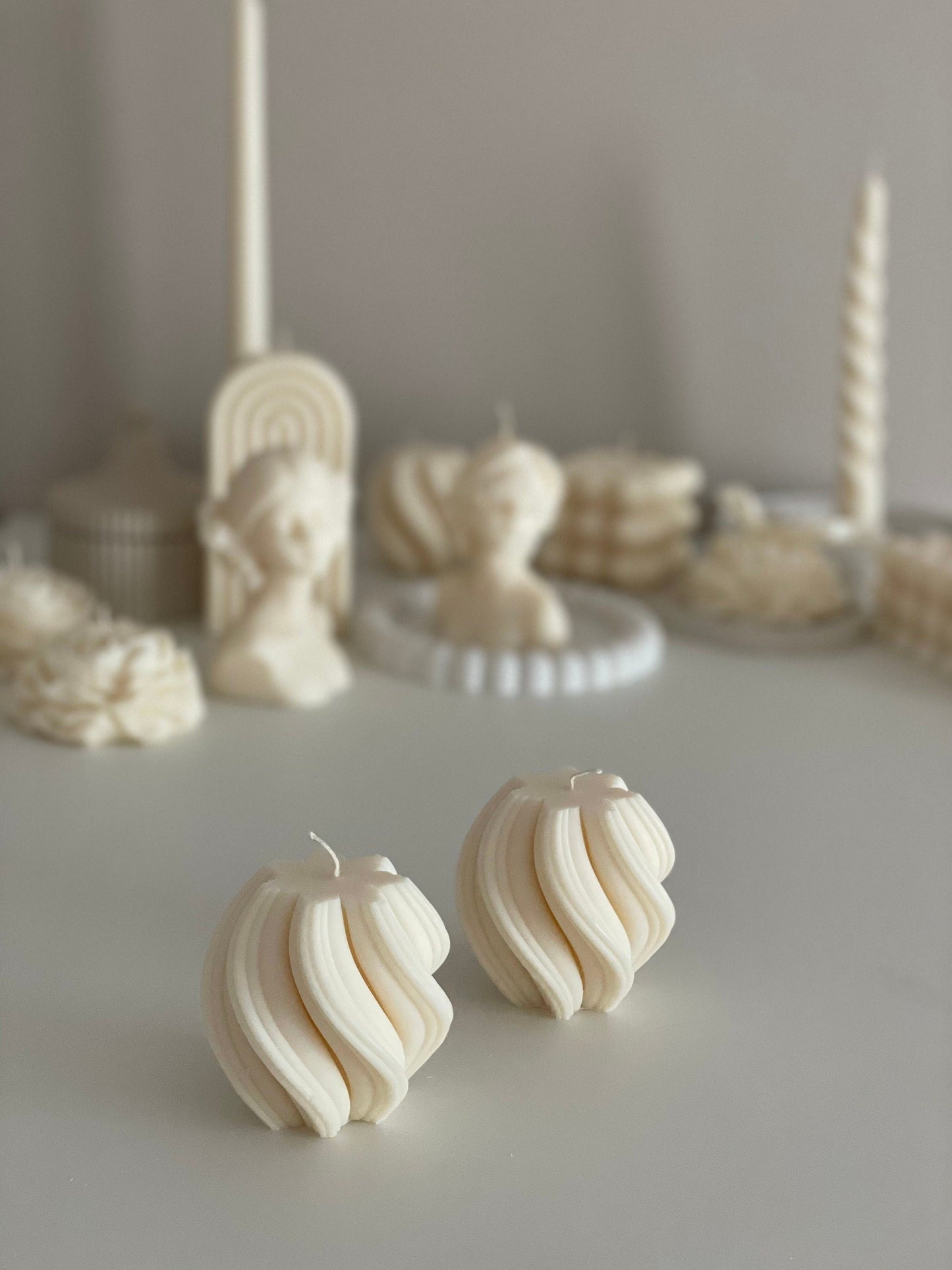 Twisted Swirl Decorative Soy Candle