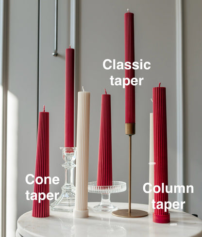 Candles in Red & White