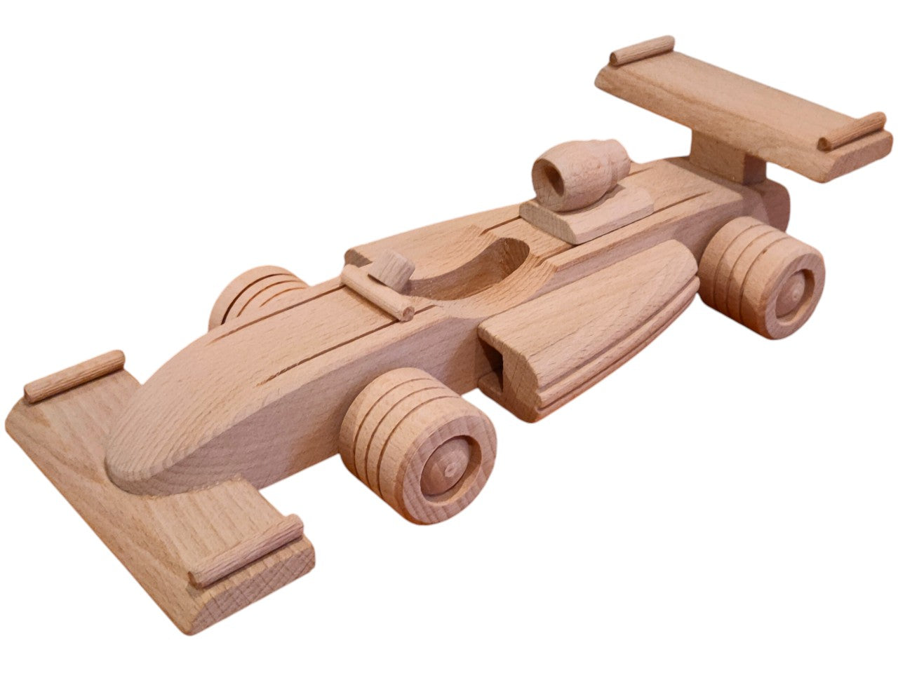 Handmade Wooden Race Car: Eco-Friendly Montessori Toy