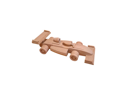 Handmade Wooden Race Car: Eco-Friendly Montessori Toy