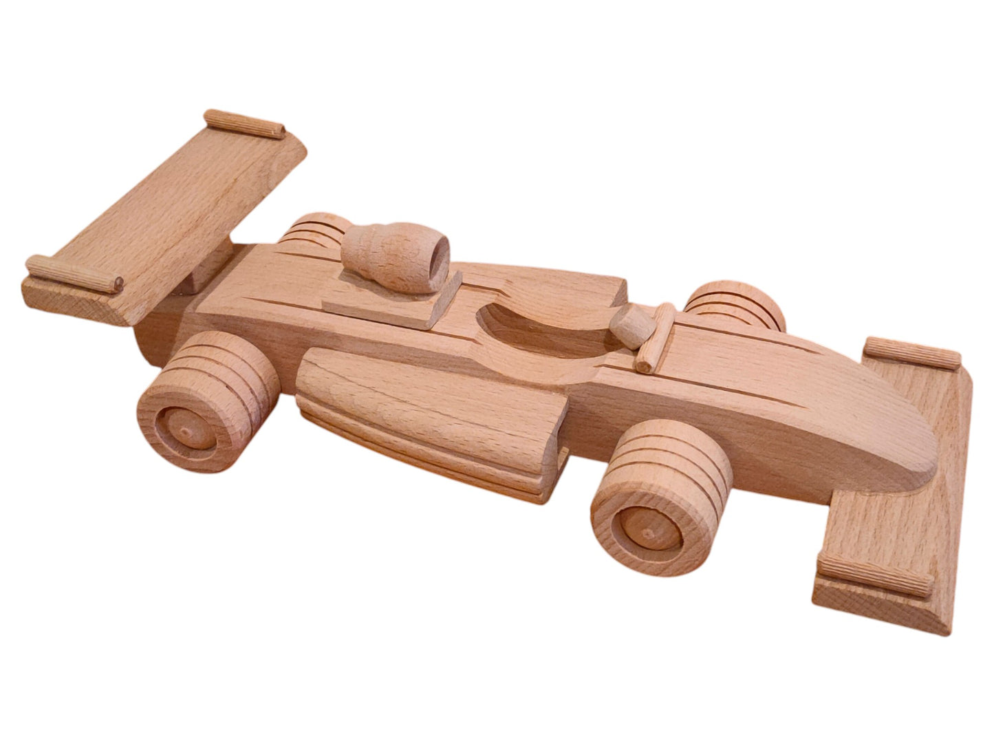 Handmade Wooden Race Car: Eco-Friendly Montessori Toy