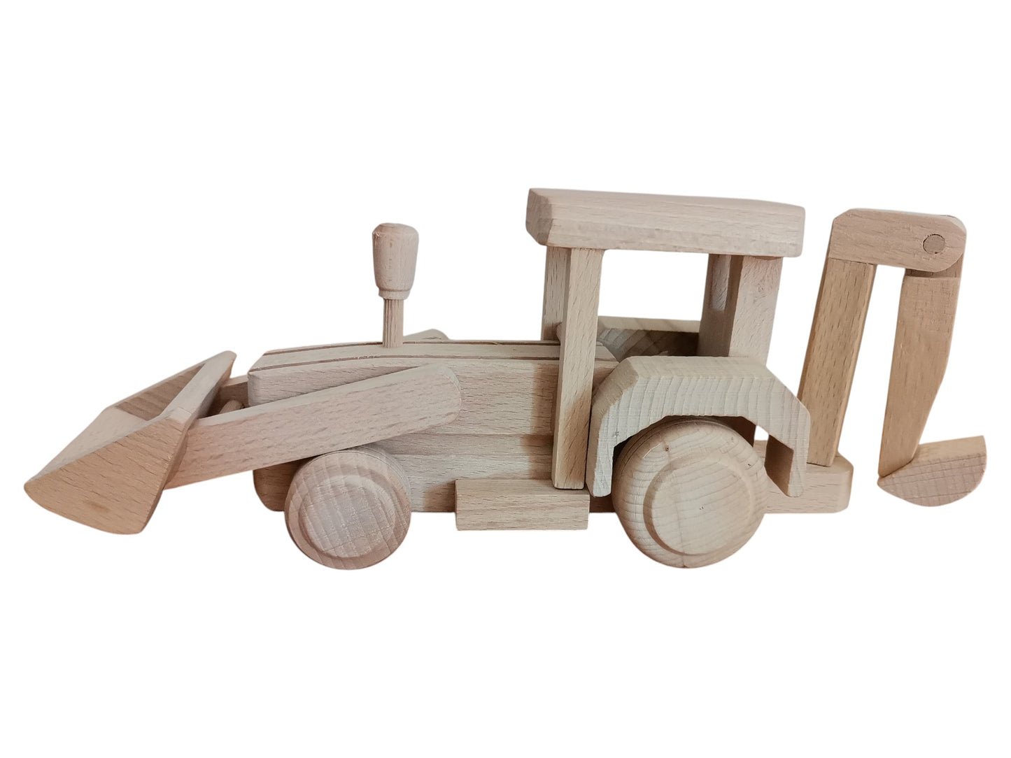 Handmade Wooden Excavator Toy: Eco-Friendly Children's Gift
