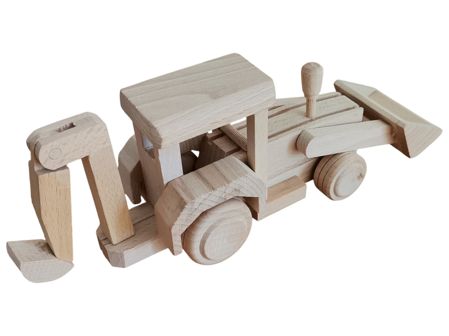 Handmade Wooden Excavator Toy: Eco-Friendly Children's Gift