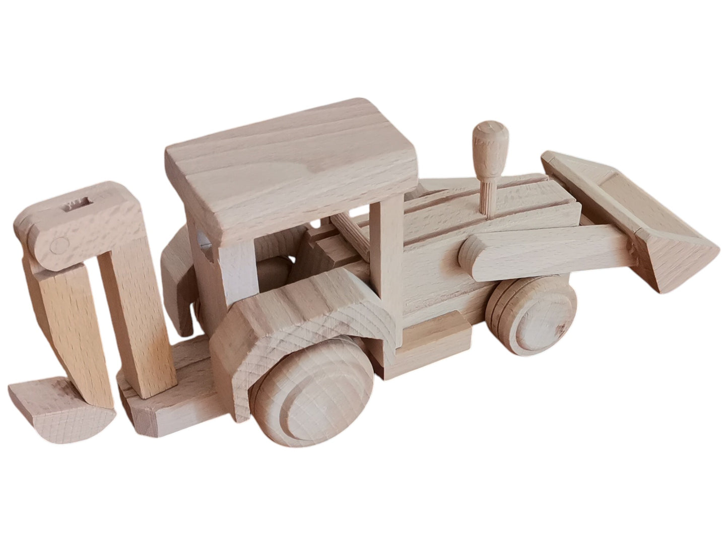 Handmade Wooden Excavator Toy: Eco-Friendly Children's Gift