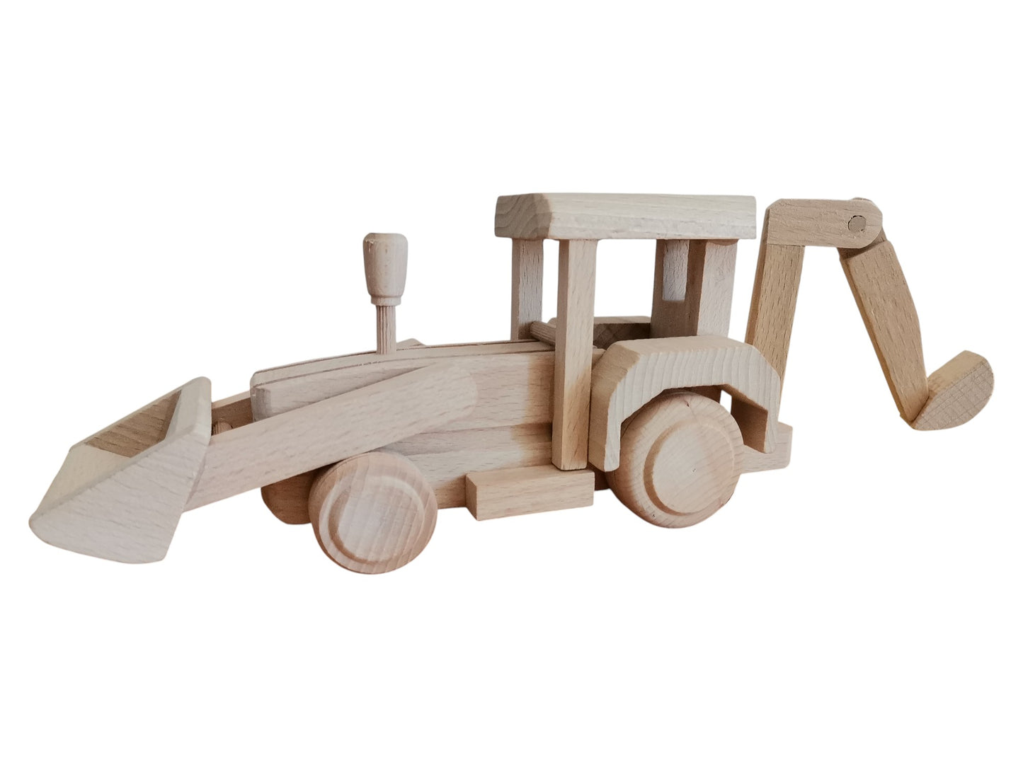 Handmade Wooden Excavator Toy: Eco-Friendly Children's Gift
