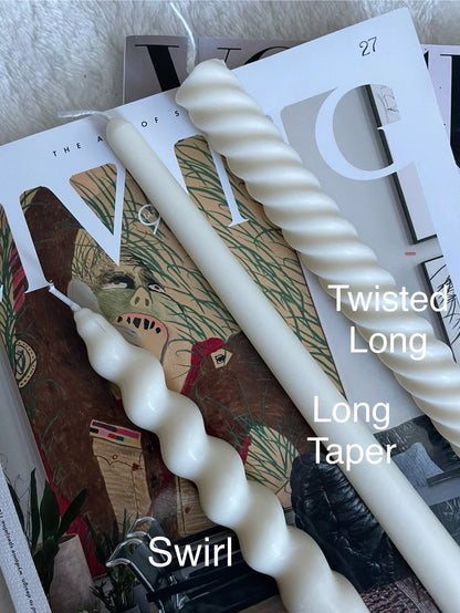 Set of 5 Colourful Taper Candles
