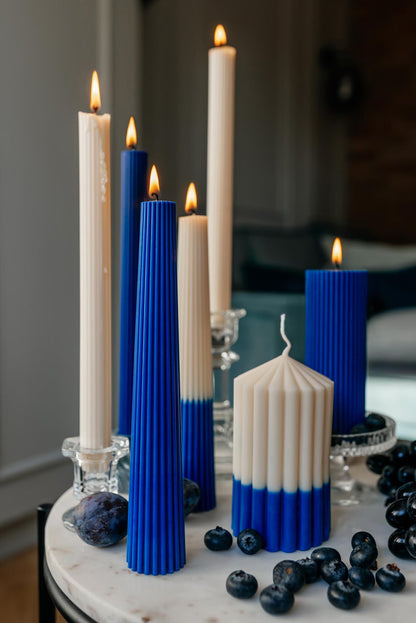 Ocean Navy Decorative Candle Set