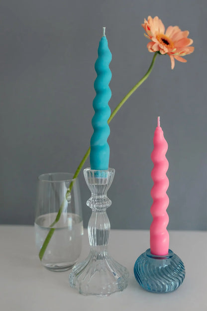 Swirl Taper Colourful Vibrant Candles
