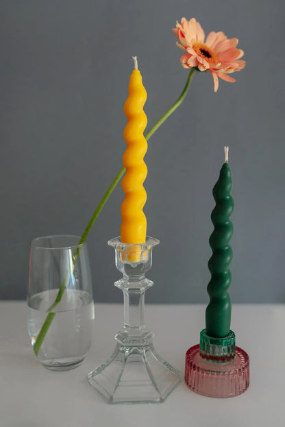 Swirl Taper Colourful Vibrant Candles