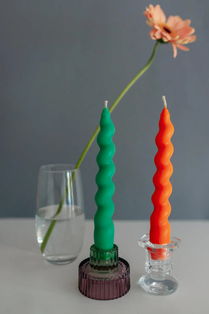 Swirl Taper Colourful Vibrant Candles