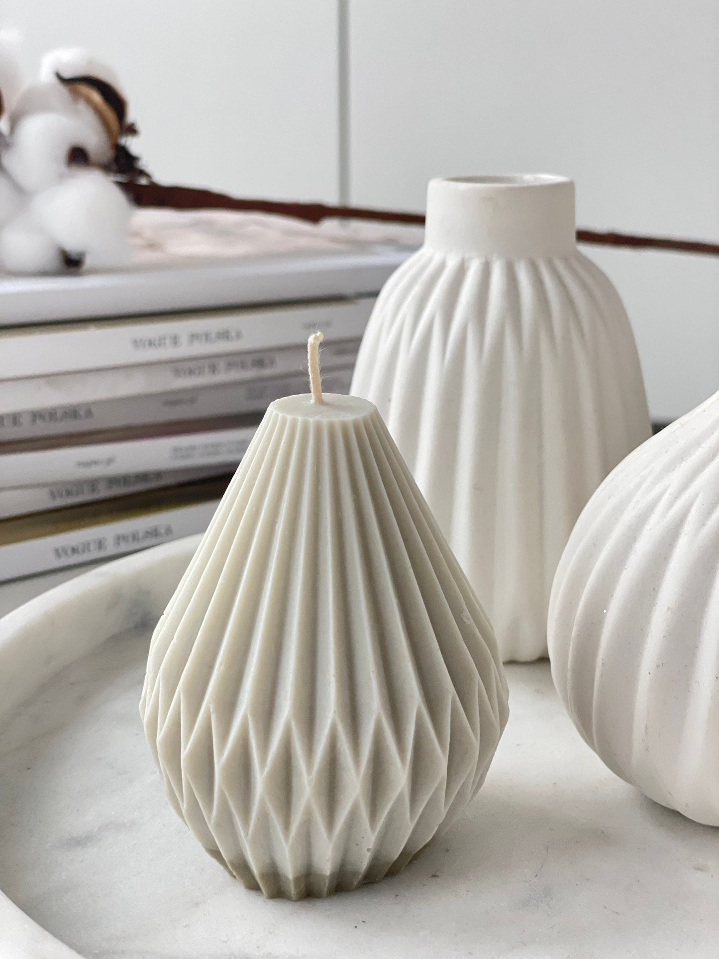 Lantern Pillar Decorative Soy Candle