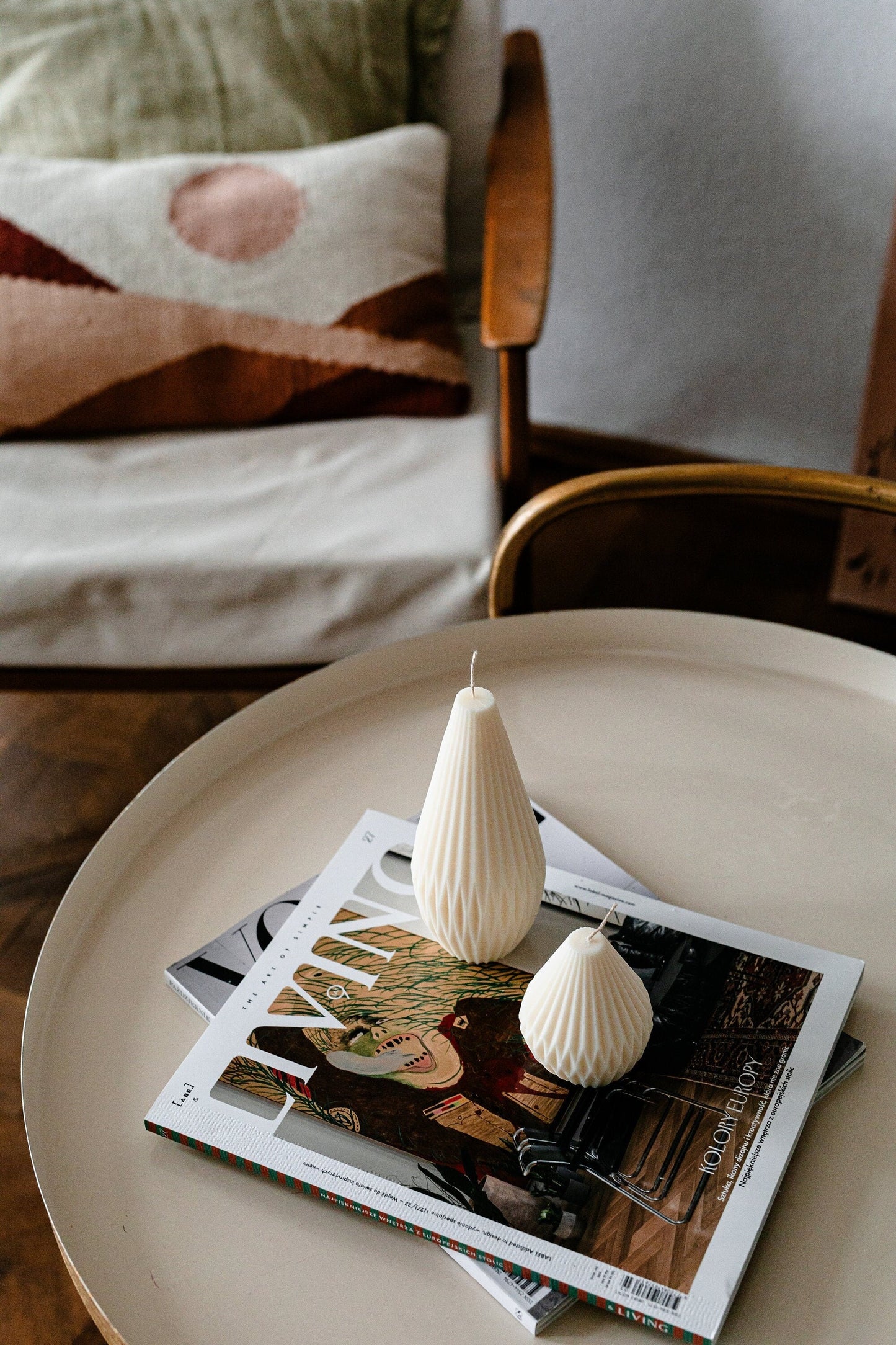 Lantern Pillar Decorative Soy Candle